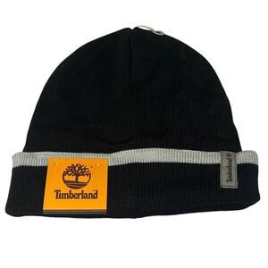 Timberland 100% Acrylic BEANIE hat Style: TH340024 -1 Size Fits Most - Black NEW